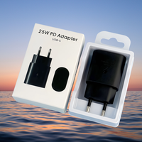 Chargeur de téléphone portable à charge rapide 45W Type C, adaptateur UE US AU UK, fonction PD 5V/2.4A 5V/2A pour Samsung S25 S24 S23 S22 A05 A15