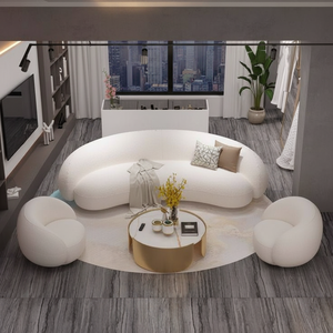 Luxury Modern Modular PU Fabric <b>Sofa</b> Set Extendable Feature Sponge Filled Living Room <b>Bed</b> Included - Product Image 2
