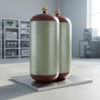 Vente en gros de cylindres composites au gaz naturel comprimé d'occasion, diamètre extérieur 406 mm, pression 200 bars, capacité 100 L, poids 70 kg