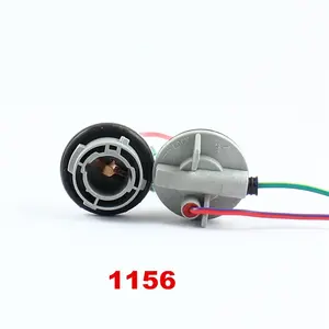 Fren viraj dönüş sinyali kuyruk için 1156 Sockets yuva adaptörü konektörü ampuller yuva otomobil kablo demeti