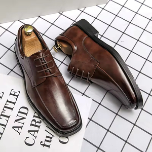 Chaussures Oxford en cuir véritable pour homme, style italien, qualité luxueuse, fabrication artisanale, bout pointu, chaussures de mariage - Product Image 3