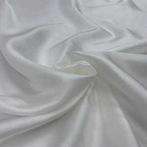Tela de sarga de seda de color blanco natural para forro, material de sensación suave, productos listos populares directos de fábrica al por mayor - Product Image 5