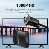 Full HD 1080P VGA para HDMI Adaptador convertidor Cable Salida de Audio chaqueta de PVC para PC portátil HDTV proyector Monitor combinación