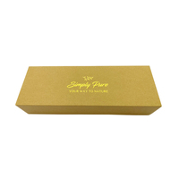 Boîtes d'emballage personnalisées élégantes en papier kraft brun naturel avec couvercle amovible, dotées d'un revêtement UV, d'un gaufrage et d'une lamination mate pour cadeaux