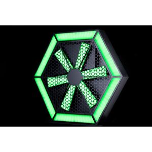 Ventilador Giratorio LED Retro <span class=keywords><strong>de</strong></span> Seis Aspas <span class=keywords><strong>de</strong></span> 60*60 cm, Luz <span class=keywords><strong>de</strong></span> Fondo para Escenario con Efecto Pixel, Iluminación Ambiental para <span class=keywords><strong>Discoteca</strong></span>, 9000K, Control DMX512 - Product Image 4