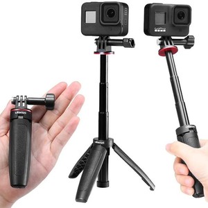 Perche à <span class=keywords><strong>selfie</strong></span> pour téléphone avec mini trépied intégré en alliage d'aluminium, stabilisatrice et extensible, idéale pour le streaming en direct et les voyages - Product Image 1