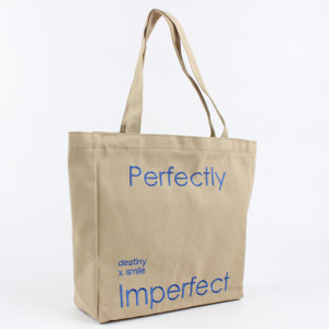 Wholesale Eco Friendly Custom Printing Logo Plain Cotton Canvas Shopping <b>Tote</b> <b>Bag</b> <b>Fabric</b> <b>Bag</b> With Zipper Pocket - Product Image 2