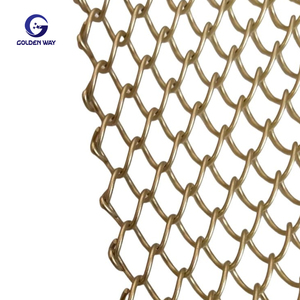 <span class=keywords><strong>Malla</strong></span> de alambre decorativa, techo de latón, diseño arquitectónico, pared de cortina de Metal <span class=keywords><strong>ondulada</strong></span> al agua, cortinas de cadena de <span class=keywords><strong>malla</strong></span> de alambre inoxidable - Product Image 2