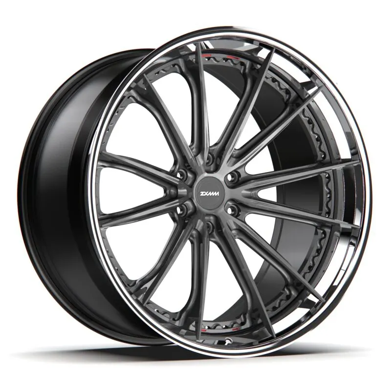 ZXMM customize 2 piece forged wheels 20 22 24 26 28 inch alloy wheels 5x130 5x120 for passenger car wheels deep disc