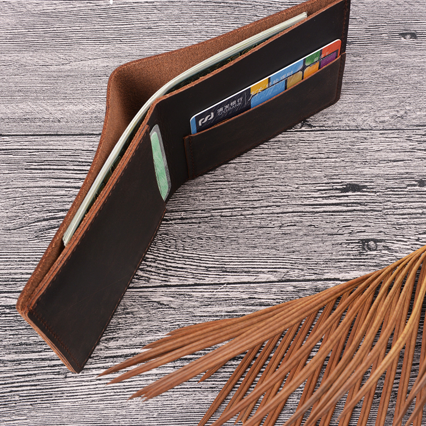 Buy Human Leather Wallet Durable Real Leather | Alibaba.com