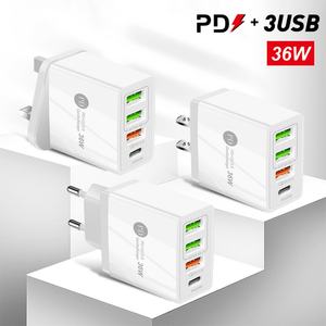 Cargador de Teléfono Móvil en Oferta, 36W 5V/4A, Carga Rápida, 3 Puertos USB, Adaptador de Viaje Multi-Puerto para Teléfono Móvil - Product Image 3