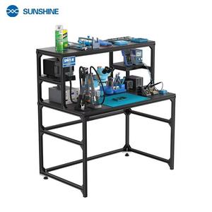Table de réparation multifonctionnelle Sunshine Space-M en alliage d'aluminium noir, poste de travail pour réparation de téléphones portables, personnalisable OEM - Product Image 5