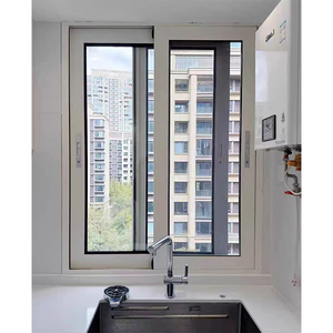 모기장 알루미늄 합금 파노라마 슬라이딩 창 건조대 그릴 디자인 유리 슬라이딩 창 - Product Image 5