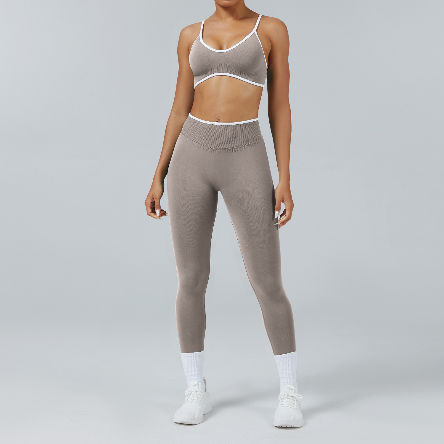 soutien-gorge+leggings-gris pierre
