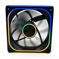Ventilateur PC ARGB 120 mm WGX-B120-02 avec contrôle PWM 5V 3 broches pour boîtier d'ordinateur de jeu, refroidissement du processeur, ventilateur de dissipateur à haut débit d'air