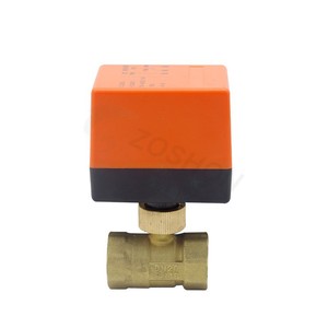 วาล์วบอลทองเหลืองแบบสองทาง สอง-สามสาย สำหรับระบบโซลาร์เซลล์ ควบคุมอุณหภูมิ HVAC แบบเปิด/ปิดปกติ โครงสร้างทองแดง - Product Image 3