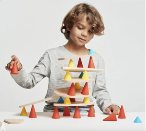 Rango de edad 5 a 7 años Kit de construcción de juguetes educativos de madera-Torre de equilibrio maestra bloques apilables bloques de construcción para niños - Product Image 1