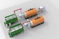 Machine à pyrolyse automatique du plastique en essence de l'UE qui transforme le plastique en usine de mazout