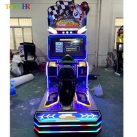 Jeux de course de voiture à pièces Outrun 42 pouces Machine simulateur de moto jeux d'arcade adultes conduire machine de jeu de course de voiture de moto