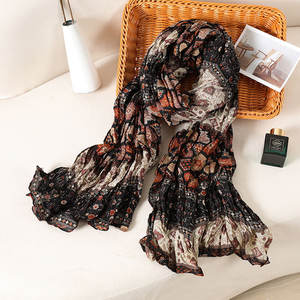 Nueva moda de lujo fino sólido verano borla bufanda chal étnico geométrico giro diseño duradero mujer alta calidad poliéster - Product Image 4