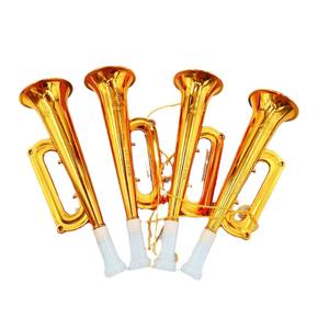 Juguetes de instrumentos musicales, trompeta dorada, accesorios para animar, trompeta de juguete - Product Image 1