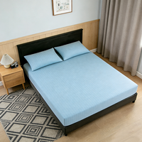 Draps de lit conducteurs en argent pur à 10 % et coton à 90 % pour un meilleur sommeil, parure de lit connectée à la terre, drap-housse de mise à la terre