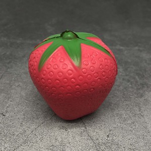 Vente en gros de jouets en mousse PU en forme de fraise, logo personnalisé, balles de fruits, cadeaux anti-stress de marque - Product Image 2