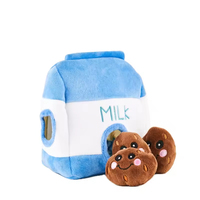 Jouet interactif pour chien en peluche de dessin animé, durable, anti-ennui, pour dissimuler la nourriture (fromage, lait, pois, fusée) - Vente en gros
