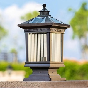 <span class=keywords><strong>Lampe</strong></span> solaire LED d'extérieur étanche pour poteau, clôture, <span class=keywords><strong>portail</strong></span>, aménagement paysager, cour et quai - Product Image 2