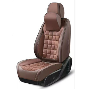 Housse de siège en cuir et coton entièrement fermée toutes saisons, luxe, ajustement universel, cinq places, coussin épaissi, type avant, garantie 2 ans - Product Image 3