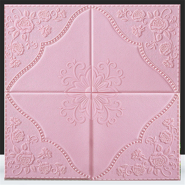 Self-Adhesive 3D Three-Dimensional Positioning Wallpaper Bedroom Background Wall Decoration Stickers Waterproof Wallpaper