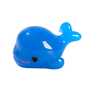 Figurine de baleine en résine bleue et blanche, mini ornement animalier pour la décoration de la maison, artisanat, décor artistique - Product Image 5