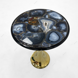 High End Manufacturer Gold Small Copper Agate Stone Top Side <b>Coffee</b> <b>Table</b> Green Luxury Modern <b>Coffee</b> End <b>Table</b> DC-VISIONNAIRE-02 - Product Image 4