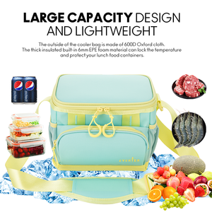 Bolsa Térmica Resistente y Suave, Impermeable, de 10L, Aislada con Tela Oxford, con Logotipo Personalizable, para Latas, Picnics, Viajes y Uso Diario - Product Image 6