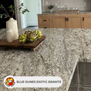 Dalles de granit exotique Blue Dunes, fabricant de premier plan, qualité supérieure, écologiques, durables, pour extérieur, escalier, salle de bain, cuisine - Product Image 6