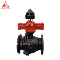 Vanne à boisseau sphérique hydraulique GS Q741F 2 pouces PN64 à bride en acier au carbone pour l'industrie pétrolière et gazière