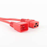 Heavy Duty IEC320 Série C19 Plug to C20 Socket Adaptateur de rallonge d'alimentation C19 C20 Câble de convertisseur secteur