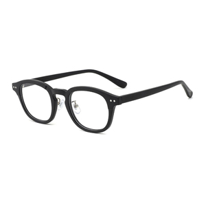 Toptan kore Retro yüksek kalite katı desen bilgisayar tarzı asetat Unisex optik okuma gözlüğü çerçeveleri - Product Image 4