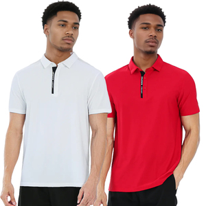 2025 mode mode polo tissu doux personnalisé Vintage Look rétractable respirant maille événement d'affaires Polo - Product Image 4