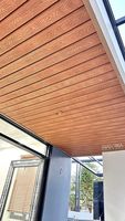 Bois 3D gaufrage profond WPC revêtement étanche WPC panneau mur populaire panneau mural extérieur pour Villa