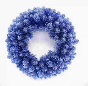 Wholesale 60cm Luxury Christmas Wreath with LED Lights PVC Artificial Christmas Wreath Garland Christmas Decoration - Product Image 1