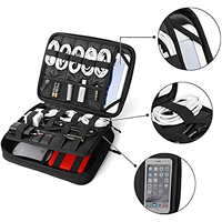 Organisateur d'accessoires électroniques étanche, sac de voyage grande capacité pour iPad et câbles