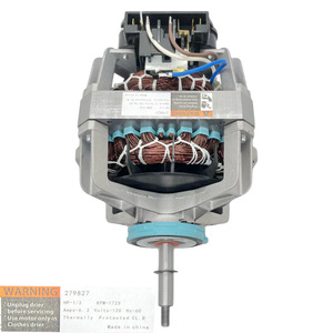 มอเตอร์เครื่องอบผ้า 279827 120V 60Hz 1.5HP พร้อมระบบป้องกันความร้อน สำหรับอะไหล่เครื่องอบผ้า - Product Image 3