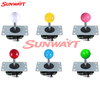 Joystick de 4/8 Vías para Máquinas de Juegos Arcade, de Metal y Plástico, 12V, de Alta Calidad, con Conector Personalizado de 5 Pines en Inglés