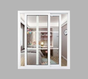 Fenêtre coulissante en PVC de style grille française, fenêtre en plastique vinyle, fenêtre résidentielle à double vitrage - Product Image 6