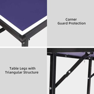 IUNNDS Modern Southeast Asia Sport Foldable Moveable <b>Mini</b> Portable Outdoor & Indoor <b>Table</b> Tennis <b>Table</b> Kids Net Set MDF - Product Image 3