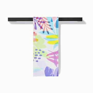 Wholesale Custom Design Microfiber Kitchen <b>Tea</b> Polyester Absorbent Dish Towels Compressed Sublimation Cleaning - Product Image 1