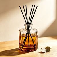 Bouteille diffuseur de parfum en verre vide en gros, 170 ml, transparente, épaissie, anti-chute, pour parfum d'ambiance, avec logo personnalisé et emballage couleur