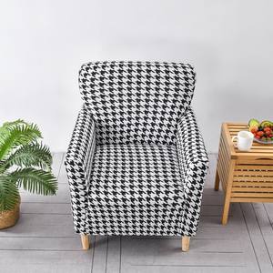 Sarung Sofa elastis tahan air poliester/katun Modern tunggal cetak bunga tanaman cuci tangan Universal independen semua termasuk - Product Image 2