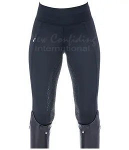 Leichte Reit gamaschen für Damen Vollsitz-Damen reithose Vollsitz-Reit strumpfhose Leggings mit vollem Griff und zwei Taschen